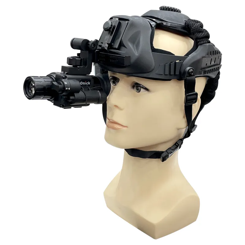 อุปกรณ์มองกลางคืนแบบตาข้างเดียวที่มีแสงน้อยติดหมวกกันน็อค NVG-S